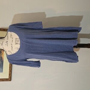 Free People blue cotton tunic